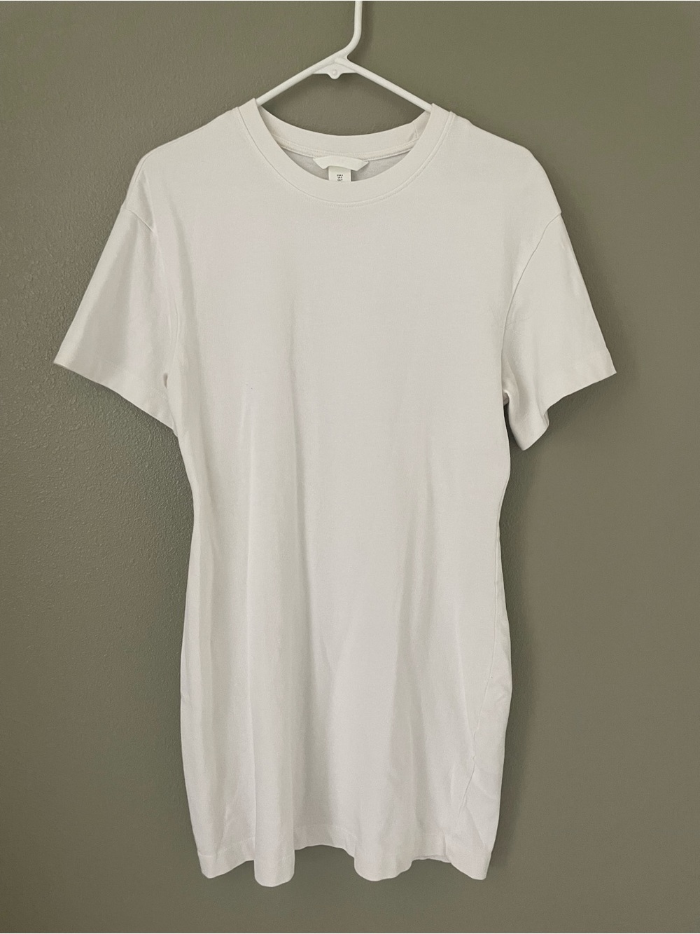 H&M White Short Sleeve Crew Neck T-Shirt Size Small
